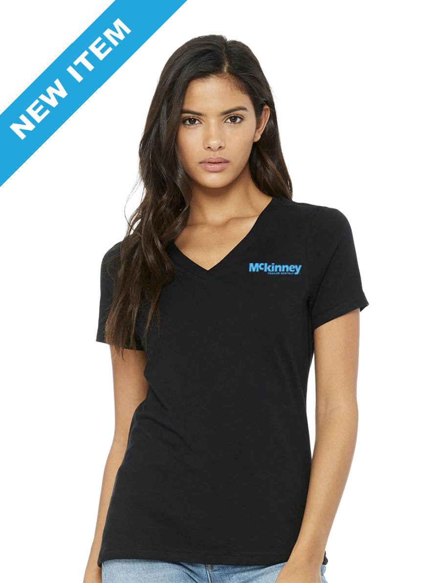 Ladies - BELLA + CANVAS - Women’s Relaxed Jersey V-Neck Tee