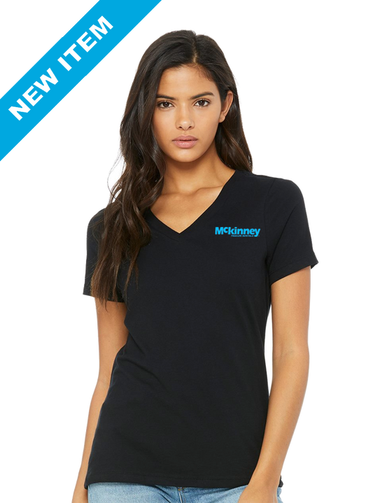 Ladies - BELLA + CANVAS - Women’s Relaxed Jersey V-Neck Tee