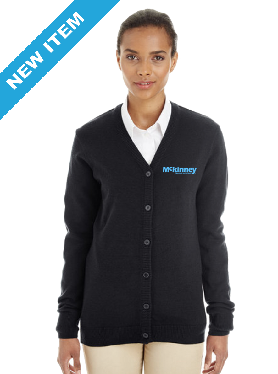 Harriton Ladies' Pilbloc™ V-Neck Button Cardigan Sweater