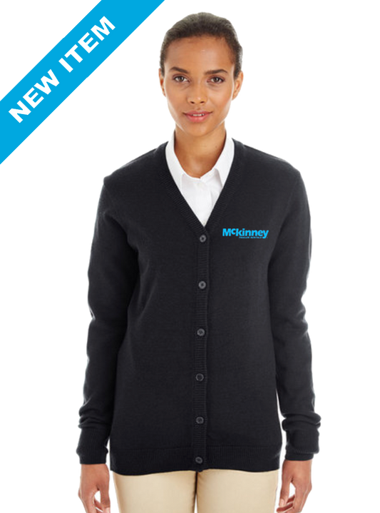 Harriton Ladies' Pilbloc™ V-Neck Button Cardigan Sweater